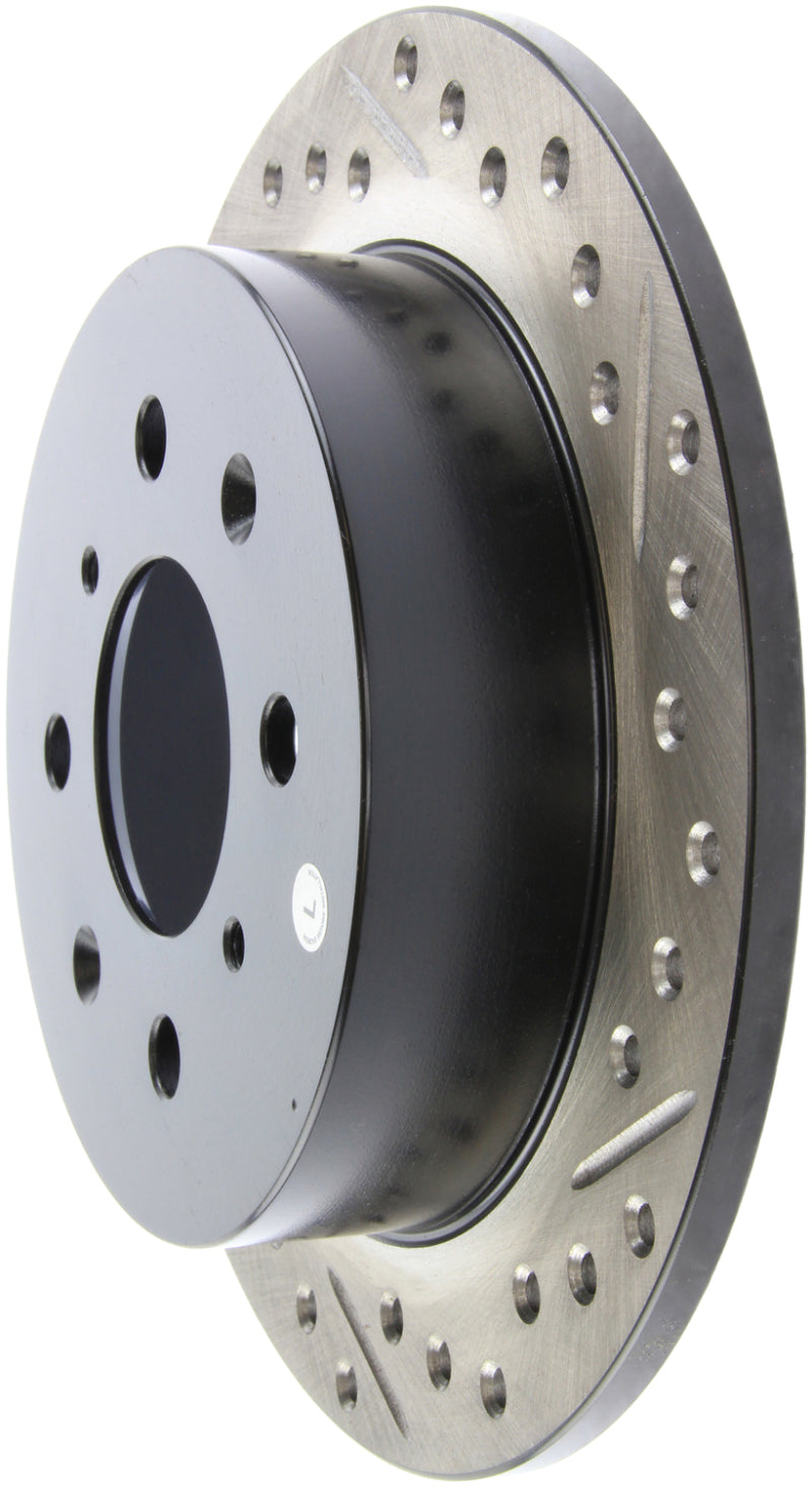 Stoptech 127.40017L StopTech 90-96 Acura Integra / 97-01 Integra (Exc. Type R) Slotted & Drilled Left Rear Rotor