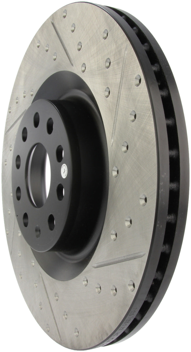 Stoptech 127.33112L StopTech 09 VW Passat CC / 06-09 Passat Slotted & Drilled Left Front Rotor