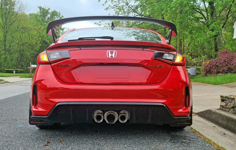 Rally Armor MF97-UR-BLK-WH 2023+ Honda Civic Type R Black Mud Flap White Logo