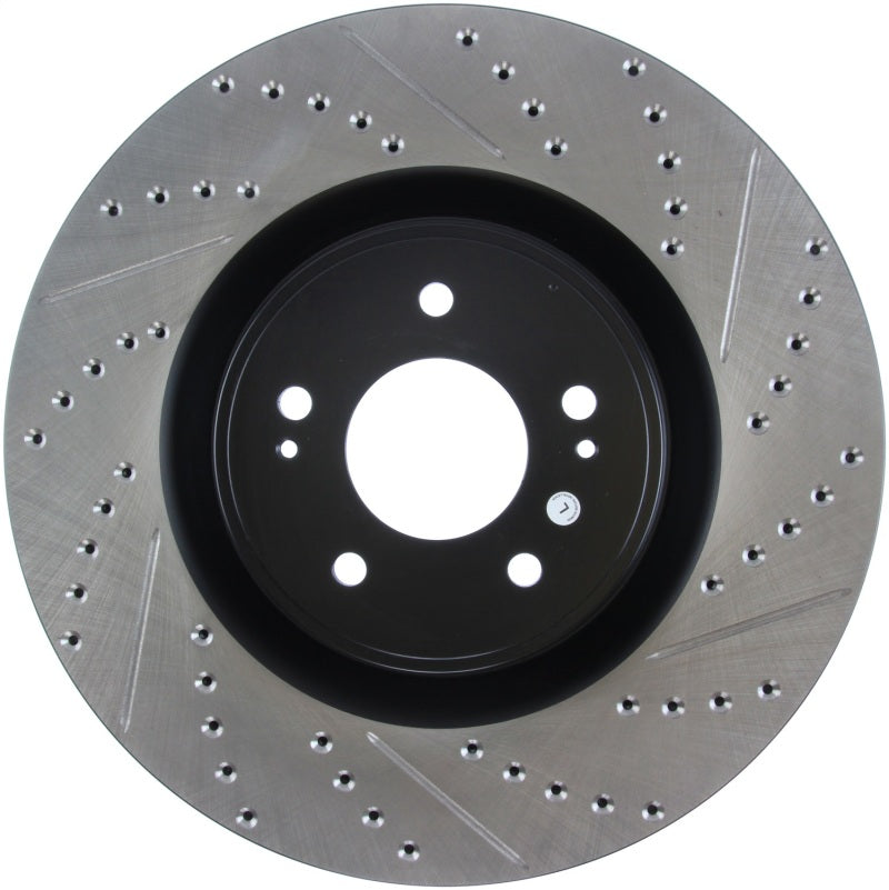 Stoptech 127.46076L StopTech Slotted & Drilled Sport Brake Rotor
