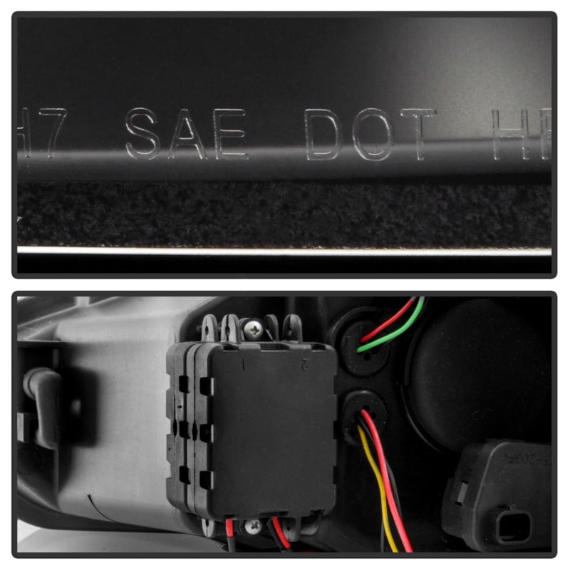 SPYDER 5086105 Spyder 15-18 Ford Focus Projector Headlights - Seq Turn Light Bar - Black PRO-YD-FF15-LBSEQ-BK