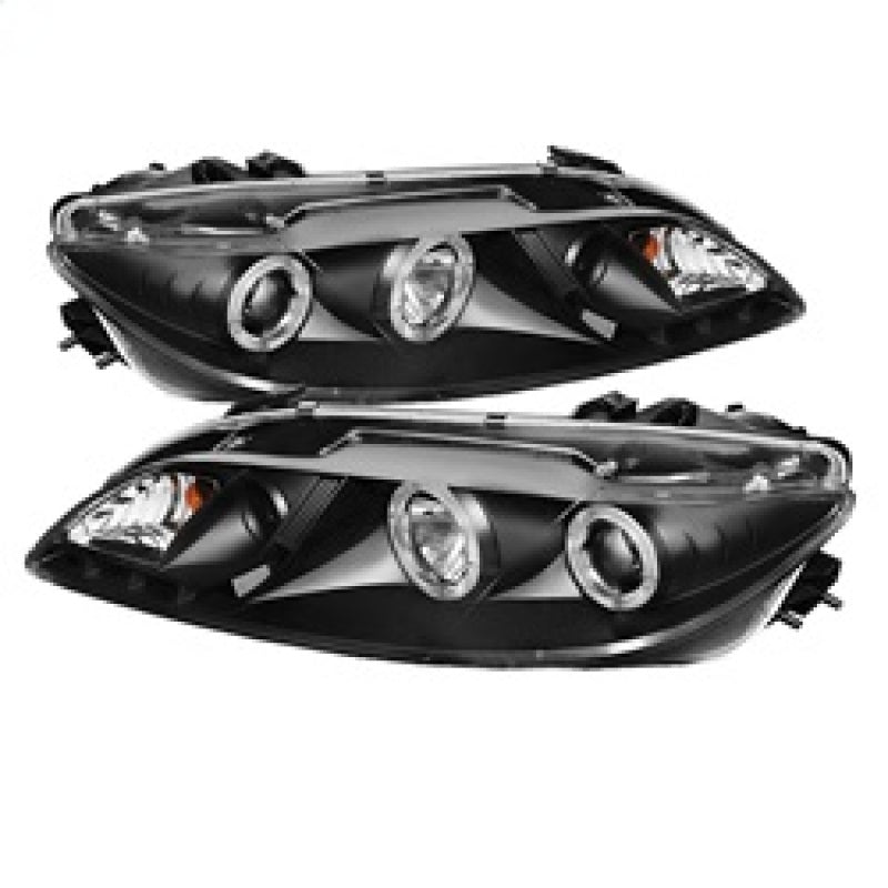 SPYDER 5042538 Spyder Mazda 6 03-05 With Fog Lights Projector Headlights LED Halo DRL Blk PRO-YD-M603-FOG-DRL-BK
