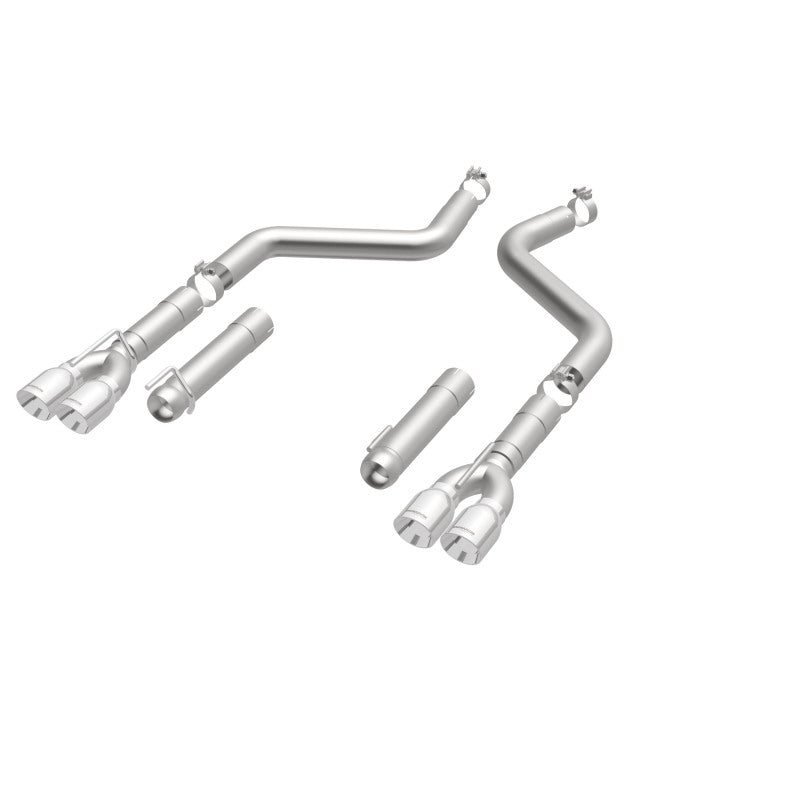 Magnaflow 19206 MagnaFlow Axle-Back, SS, 3in, Quad Split Rear 3.5 Tips 2015 Dodge Challenger incl SRT Hellcat