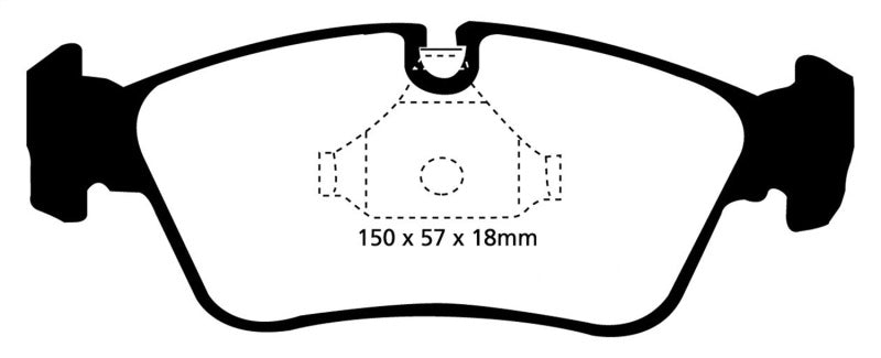 EBC DP31211C 99-02 BMW Z3 2.5 Redstuff Front Brake Pads