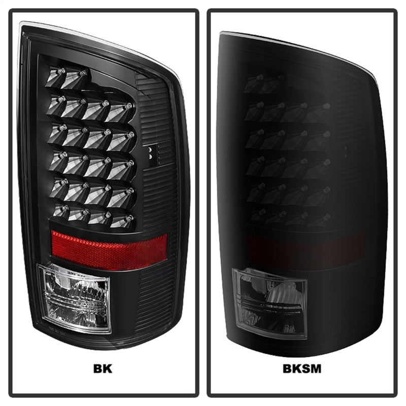 SPYDER 5077509 Xtune Dodge RAM 02-06 1500 / RAM 2500/3500 03-06 LED Tail Light Black Smoke ALT-JH-DR02-LED-BKSM