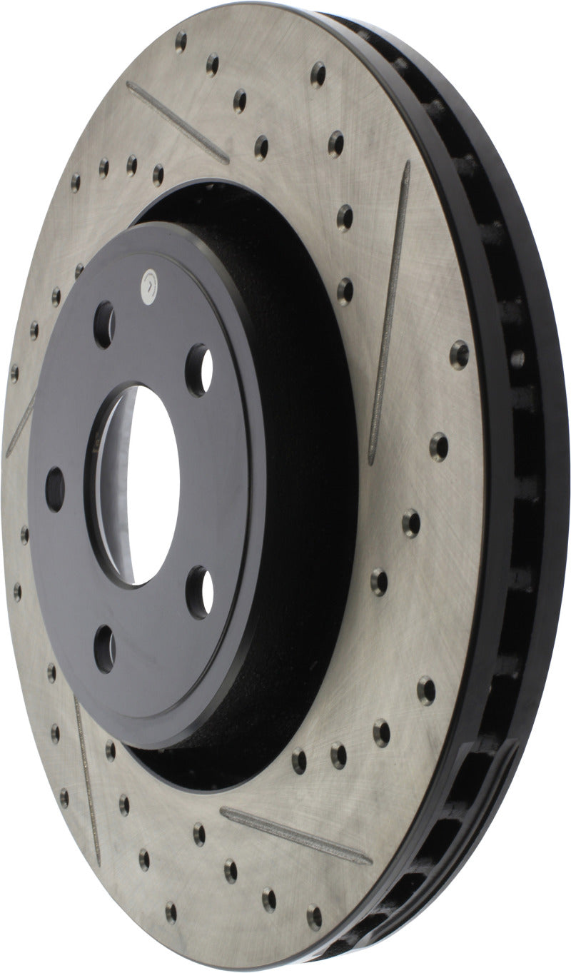 Stoptech 127.58008R StopTech 11-12 Dodge Durango Sport Drilled & Slotted Front Passenger-Side Brake Rotor