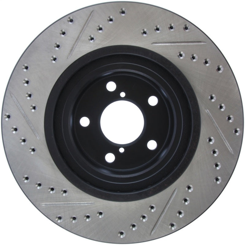Stoptech 127.47021L StopTech Slotted & Drilled Sport Brake Rotor