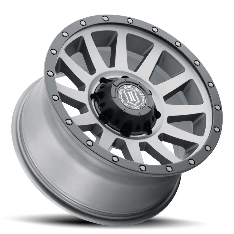 ICON 2018908152TT Compression HD 18x9 8x170 6mm Offset 5.25in BS Titanium Wheel