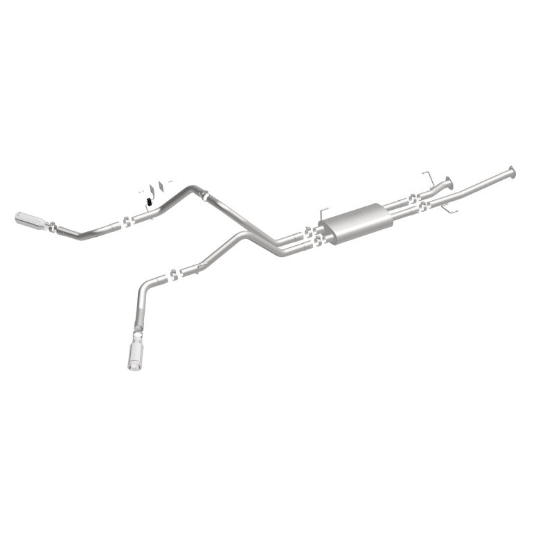Magnaflow 19232 MagnaFlow Cat-Back 10-15 Toyota Tundra SC LB / CC SB 4.6L/5.7L V8 SS 2.5 Dual Split Rear 4in Tip