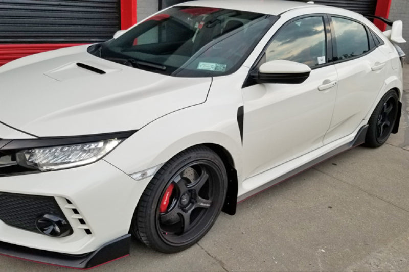 Rally Armor MF47-UR-BLK/DGRY 17-21 Honda Civic Type R Black UR Mud Flap w/ Dark Grey Logo