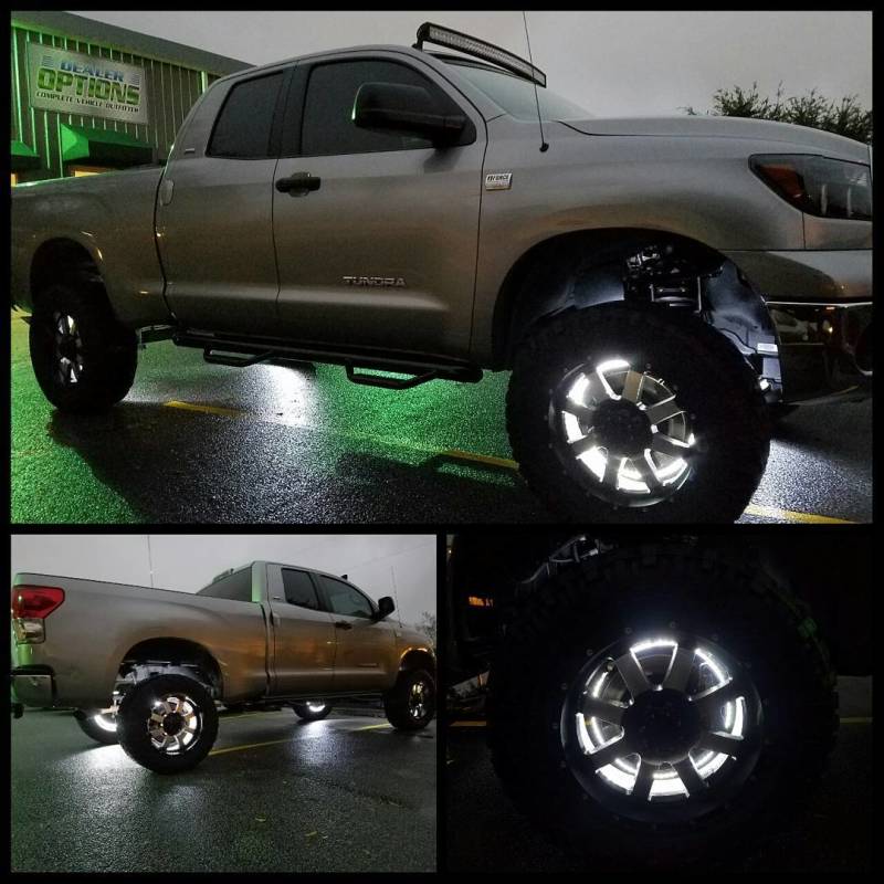 ORACLE Lighting 4228-001 Oracle LED Illuminated Wheel Rings - Double LED - White SEE WARRANTY