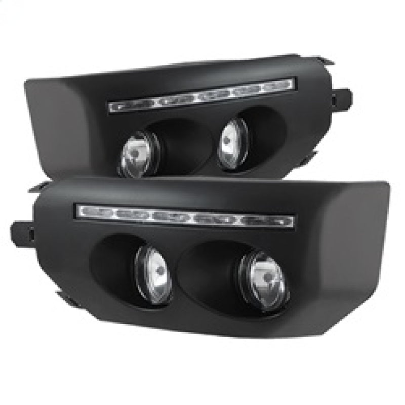 SPYDER 5075161 Spyder Toyota FJ Cruiser 07-14 Fog Lights With LED Daytime Running Lights w/swch Blk FL-DRL-TFJ07-BK