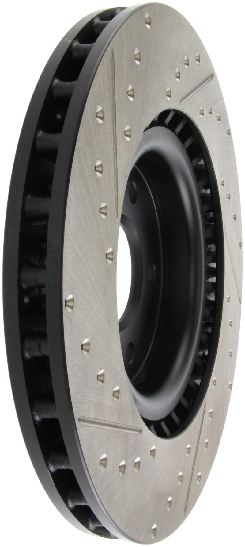 Stoptech 127.42076L StopTech Slotted & Drilled Sport Brake Rotor