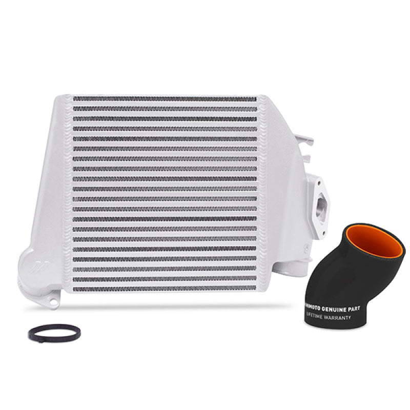 Mishimoto MMTMIC-WRX-08SLBK 08-14 Subaru WRX Top-Mount Intercooler Kit - Powder Coated Silver & Black Hoses