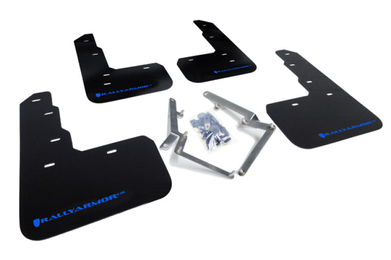 Rally Armor MF47-UR-BLK/BL 17-21 Honda Civic Type R Black UR Mud Flap w/ Blue Logo