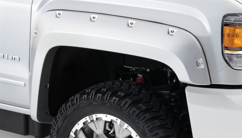Bushwacker 40133-02 15-18 GMC Sierra 2500 HD Pocket Style Flares 2pc - Black