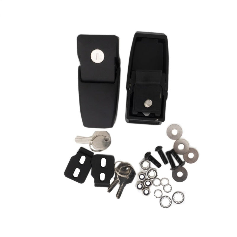 Rampage 76337 2018-2019 Jeep Wrangler(JL) Sport 2-Door Locking Hood Catches - Black