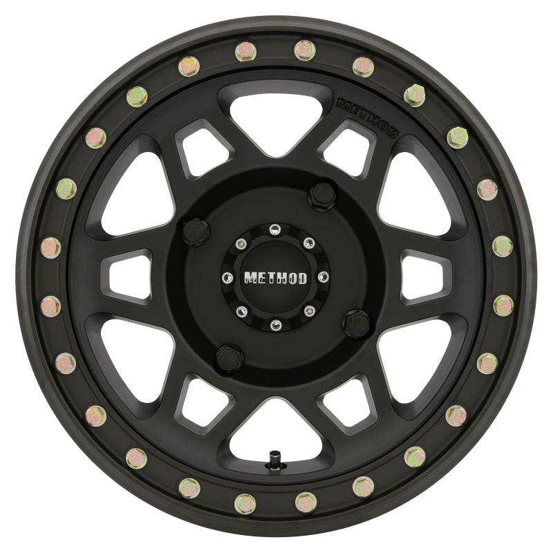 Method Wheels MR40557047552B Method MR405 UTV Beadlock 15x7 / 5+2/38mm Offset / 4x136 / 106mm CB Matte Black Wheel