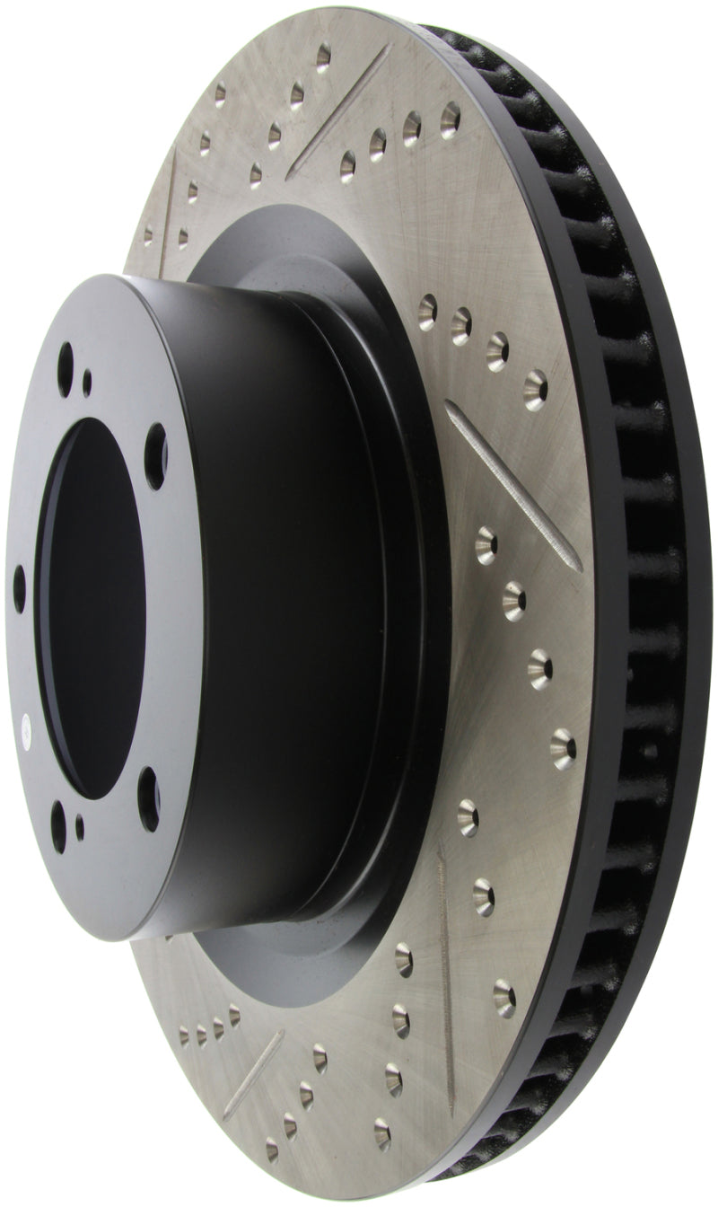 Stoptech 127.44156R StopTech 07-09 Toyota Tundra / 08-09 Toyota Sequoia Front Right Slotted & Drilled Rotor