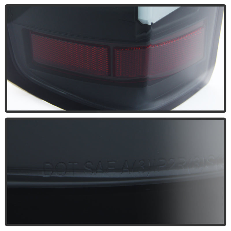 SPYDER 5079992 Spyder 14-18 Chevy 1500 / 15-19 GMC 3500 Dually / Bar LED Tail Lights Blk Smke ALT-YD-CS14-LBLED-BSM