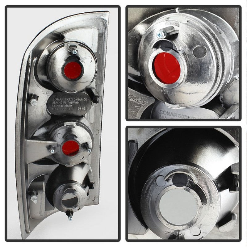 SPYDER 5078100 Spyder Dodge RAM 02-06 1500/RAM 2500/3500 03-06 Euro Style Tail Lights Black Smoke ALT-YD-DRAM02-BSM