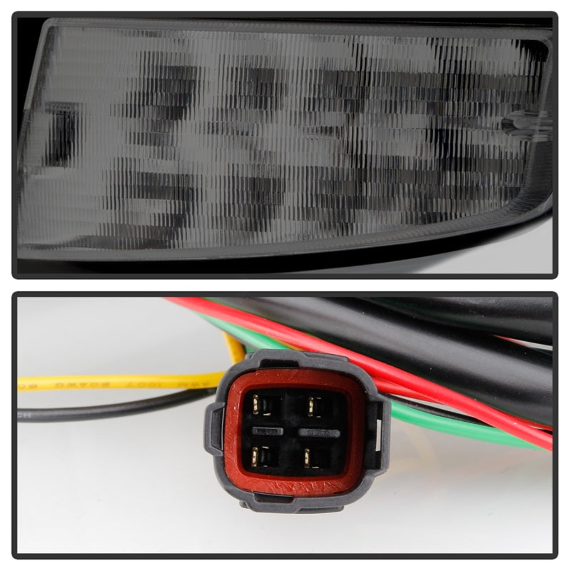 SPYDER 5086747 Spyder 08-14 Subara Impreza WRX Hatchback LED Tail Lights Seq Signal Blk Smoke ALT-YD-SI085D-SEQ-BSM