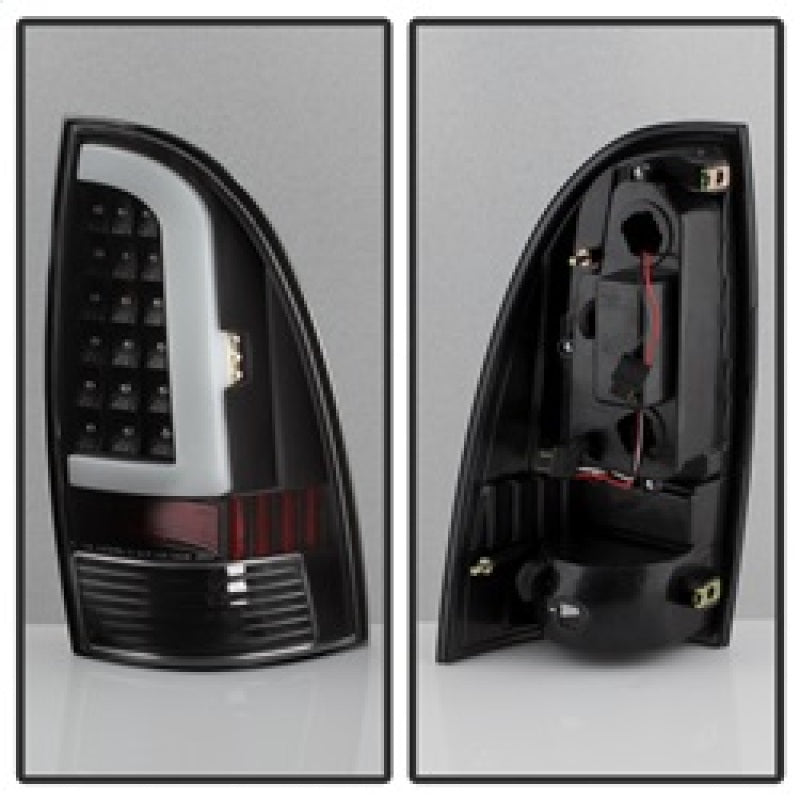 SPYDER 5082121 xTune Toyota Tacoma 05-15 Tail Lights - Light Bar LED - Black ALT-ON-TT05-LBLED-BK