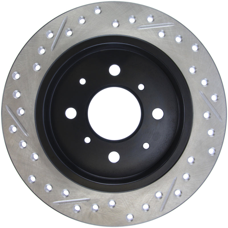 Stoptech 127.40017L StopTech 90-96 Acura Integra / 97-01 Integra (Exc. Type R) Slotted & Drilled Left Rear Rotor