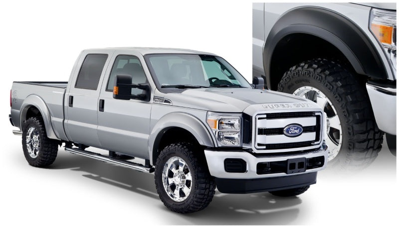 Bushwacker 20932-02 11-16 Ford F-350 Super Duty Styleside Extend-A-Fender Style Flares 4pc - Black