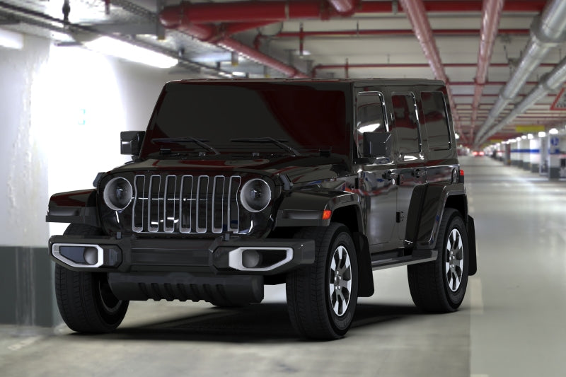 Rally Armor MF54-UR-BLK/GRY 18-22 Jeep JL Wrangler Black UR Mud Flap w/ Grey Logo