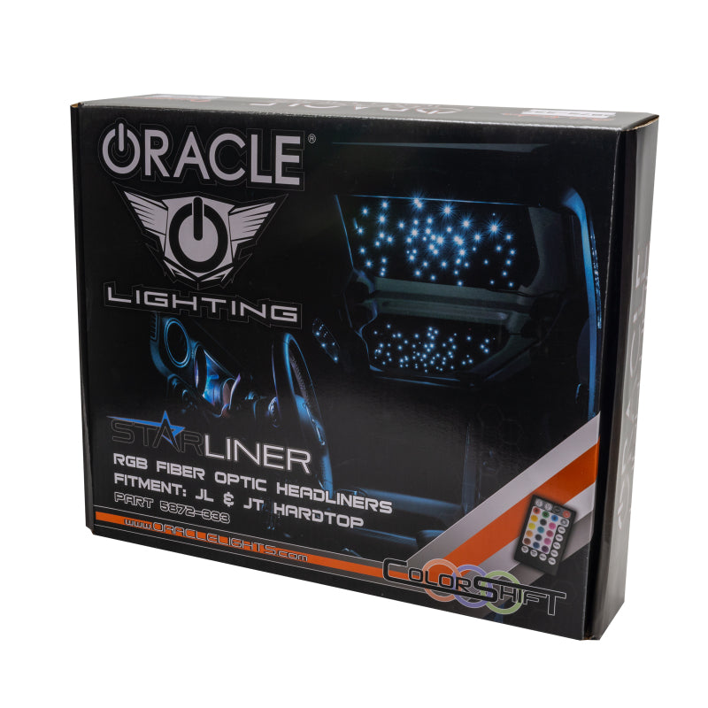 ORACLE Lighting 5872-333 Oracle StarLINER Fiber Optic Hardtop Headliner for Wrangler JL/Gladiator JT ColorSHIFT SEE WARRANTY