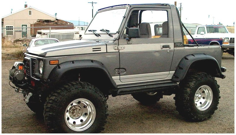 Bushwacker 60902-07 86-95 Suzuki Samurai Pocket Style Flares 4pc - Black