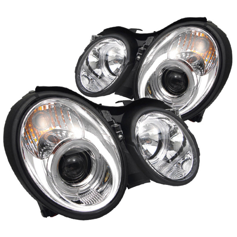 SPYDER 5011183 Spyder Mercedes Benz CLK 98-02 Projector Headlights Halogen Model- LED Halo Chrm PRO-YD-MBCLK98-HL-C