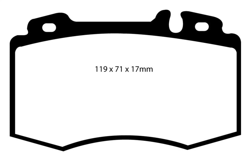 EBC DP31363C 02-04 Mercedes-Benz C32 AMG (W203) 3.2 Supercharged Redstuff Front Brake Pads