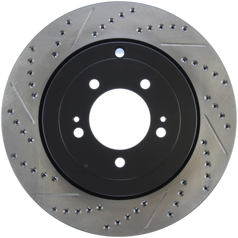 Stoptech 127.46075R StopTech Slotted & Drilled Sport Brake Rotor