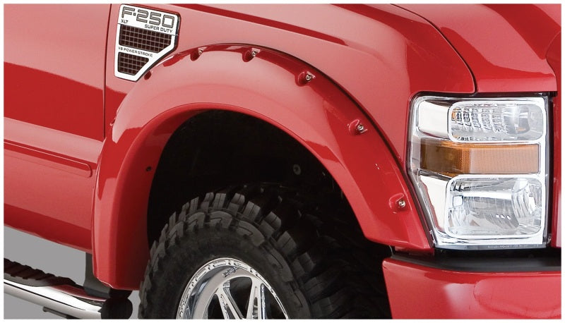 Bushwacker 20917-02 08-10 Ford F-250 Super Duty Styleside Pocket Style Flares 4pc 81.0/96.0in Bed - Black