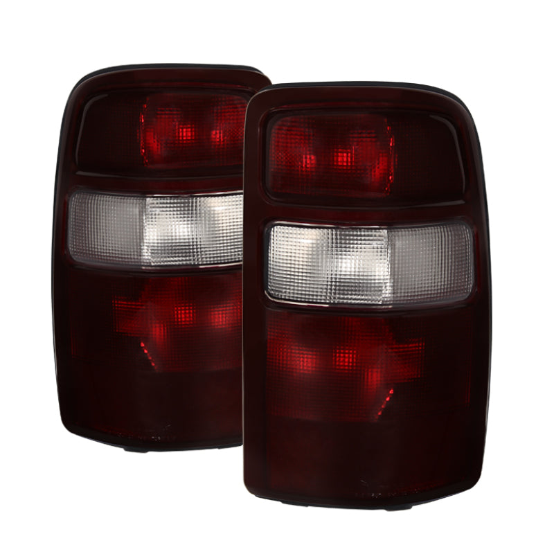 SPYDER 9028809 Xtune GMC Yukon 00-06 OEM Style Tail Lights w/ Black Rim Red Smoked ALT-JH-CSUB00-OE-RSM