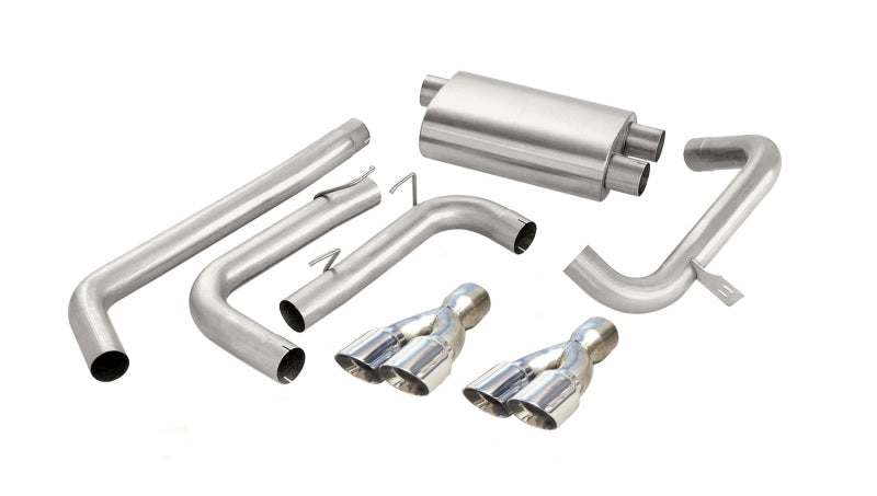 CORSA Performance 14143 Corsa 1998-2002 Chevrolet Camaro Convertible Z28 5.7L V8 LS1 Polished Sport Cat-Back Exhaust