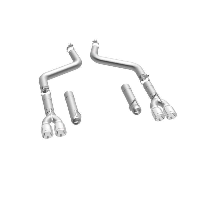 Magnaflow 19206 MagnaFlow Axle-Back, SS, 3in, Quad Split Rear 3.5 Tips 2015 Dodge Challenger incl SRT Hellcat