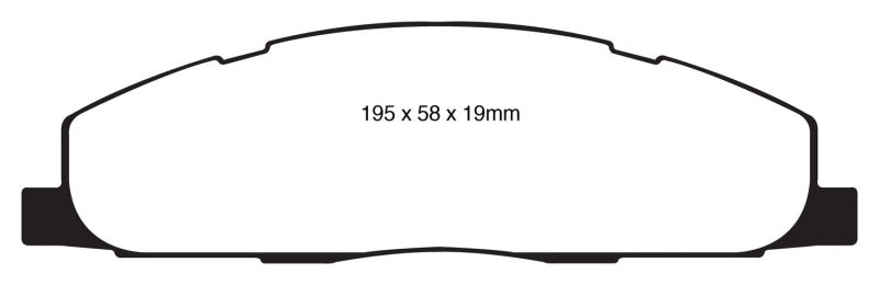 EBC DP61848 09-11 Dodge RAM 2500 Pick-up 5.7 2WD/4WD Greenstuff Rear Brake Pads