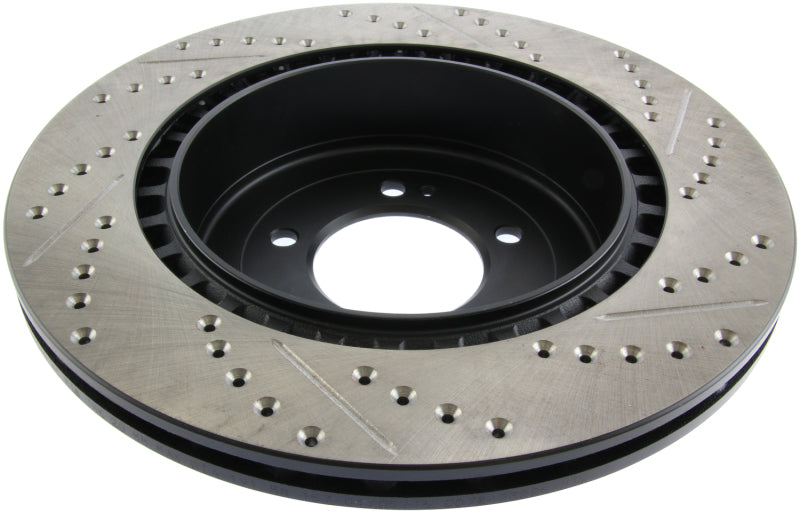 Stoptech 127.46075R StopTech Slotted & Drilled Sport Brake Rotor