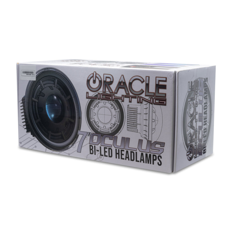 ORACLE Lighting 5876-001 Oracle Oculus 7in Bi-LED Projector Headlights for Jeep Wrangler JK - 6000K SEE WARRANTY