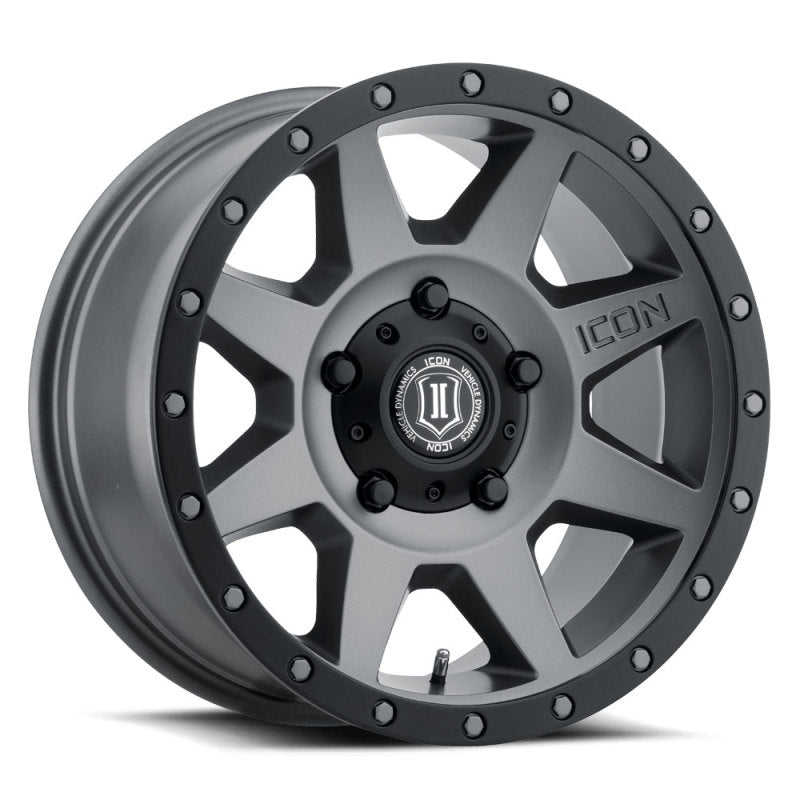 ICON 1818905560TT Rebound 18x9 5x150 25mm Offset 6in BS 110.1mm Bore Titanium Wheel