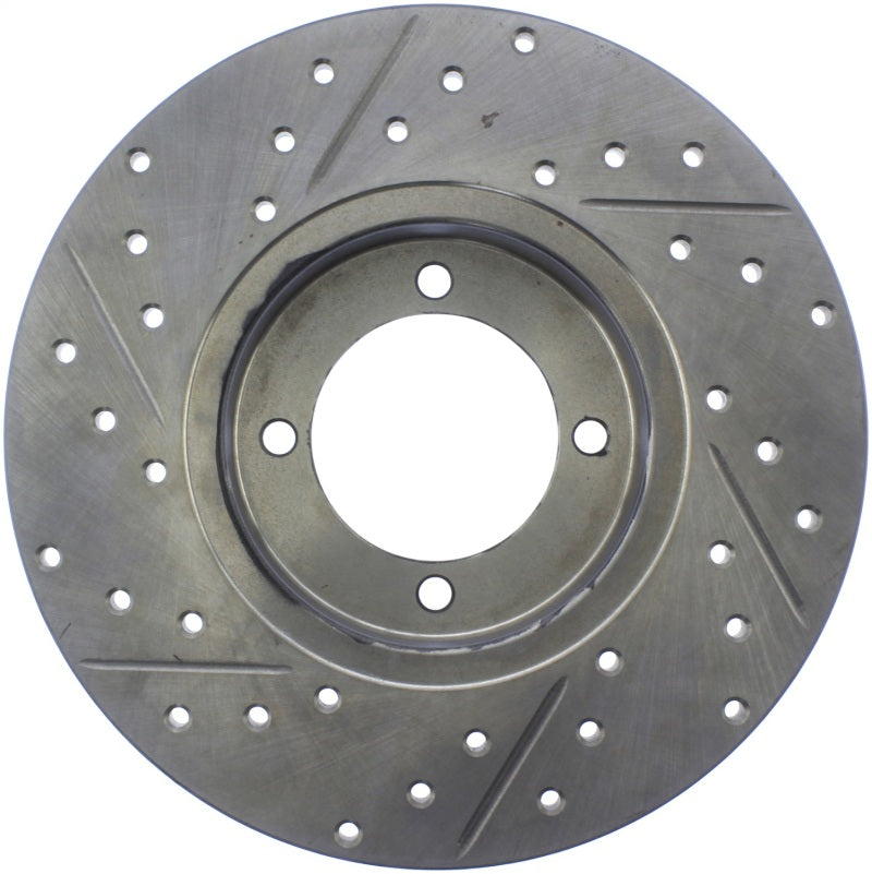 Stoptech 127.42004L StopTech Slotted & Drilled Sport Brake Rotor