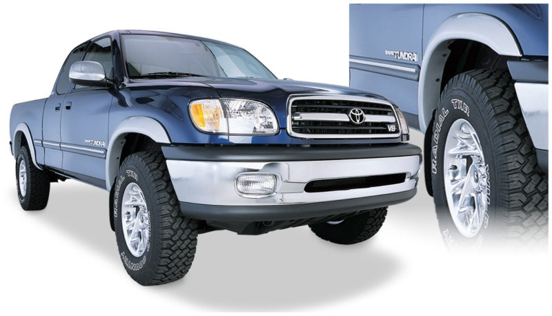 Bushwacker 30902-02 00-02 Toyota Tundra Fleetside Extend-A-Fender Style Flares 4pc 76.5/98.2in Bed - Black