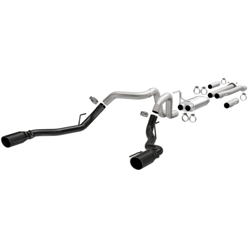 Magnaflow 19350 MagnaFlow SYS Cat-Back 2017 Ford F-150 Raptor 3.5L Dual Black Coated 3in Tips