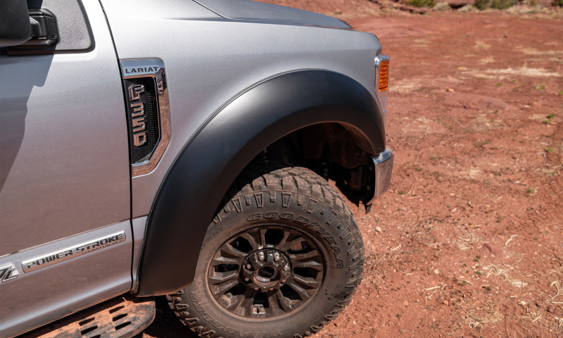 Bushwacker 20943-02 17-18 Ford F-250 Super Duty Extend-A-Fender Style Flares 4pc - Black