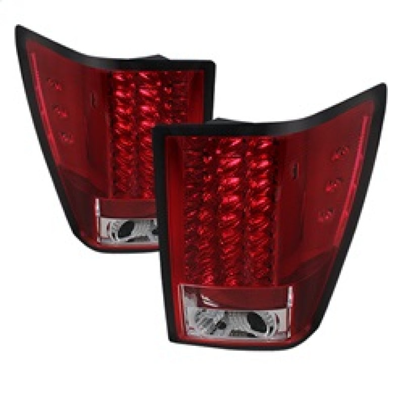 SPYDER 5070203 Spyder Jeep Grand Cherokee 07-10 LED Tail Lights Red Clear ALT-YD-JGC07-LED-RC
