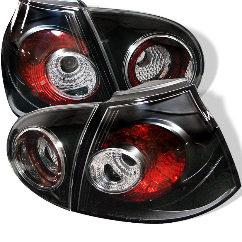 SPYDER 5008152 Spyder Volkswagen Golf V 06-09 Euro Style Tail Lights Black ALT-YD-VG03-BK