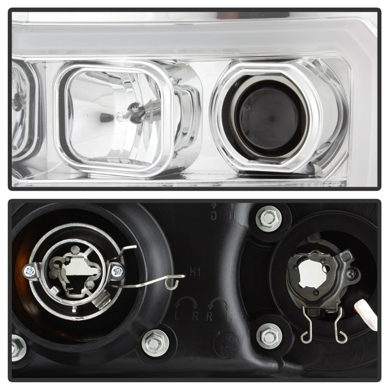 SPYDER 5083647 Spyder GMC Sierra 1500/2500/3500 07-13 V2 Projector Headlights - Chrome PRO-YD-GS07V2-LBDRL-C